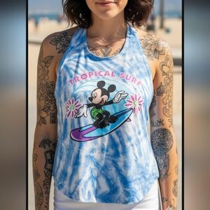 VINTAGE Disney Mickey mouse tie dye tank top 90s